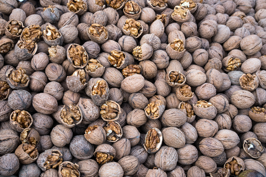 Walnuts for sale, old town, Antalya, SW Turkey