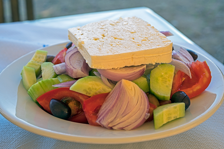 Greek salad - restaurant style