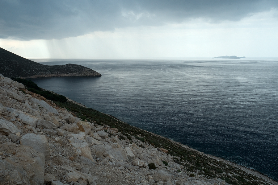 Cape Limenari, the NW point of Kastellorizo.