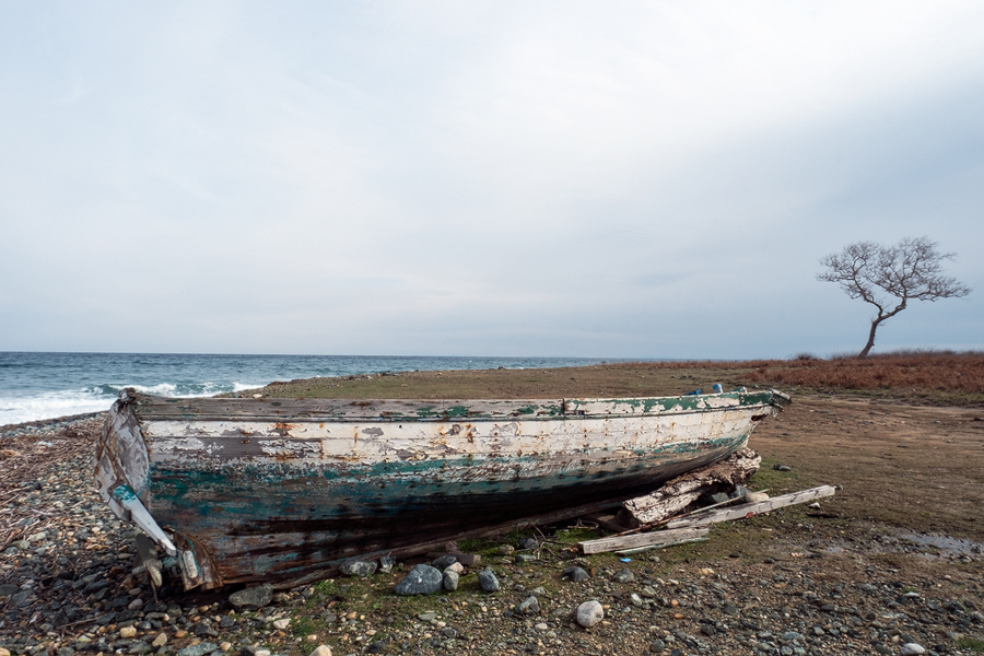 The pebbly shore of eastern Samothraki, 20/1/16.