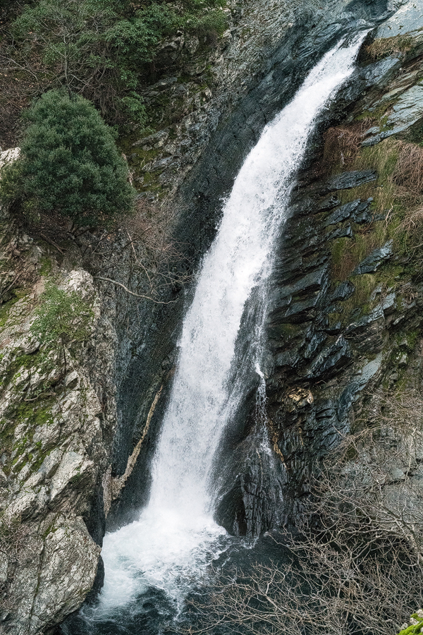 Waterfall on the Fonias River, Samothraki.