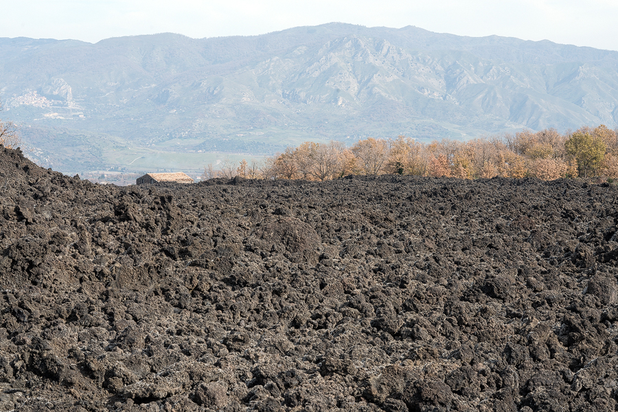 Recent lava flows around Mount Etna